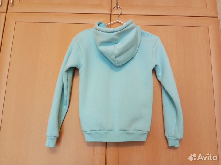 Толстовка детская теплая с капюшоном 122-128