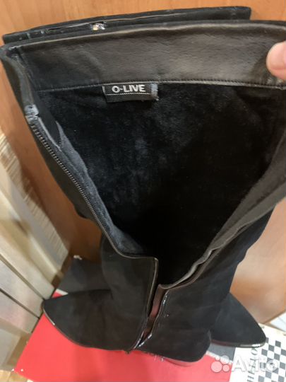 Сапоги женские осенние 39 натуральная замша