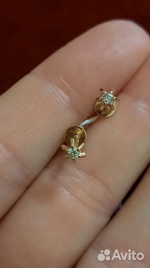 Золотые серьги