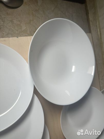 Набор столовой посуды белый IKEA