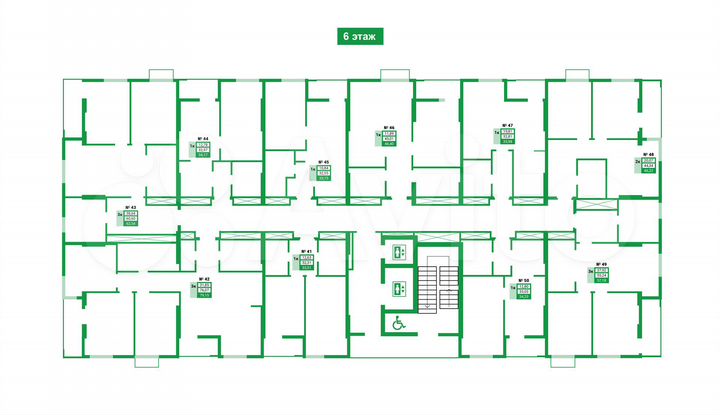 1-к. квартира, 34,2 м², 6/16 эт.