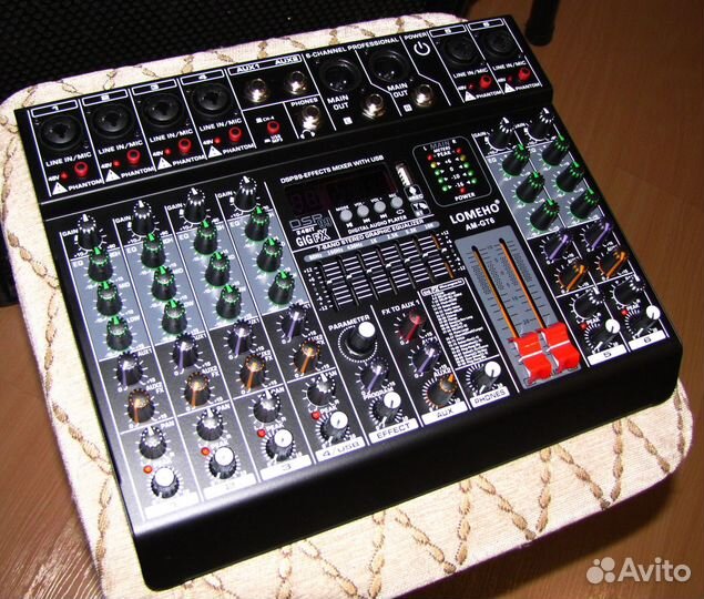 Микшер Lomeho GT6-Pro Микшерный пульт Блюту FX USB