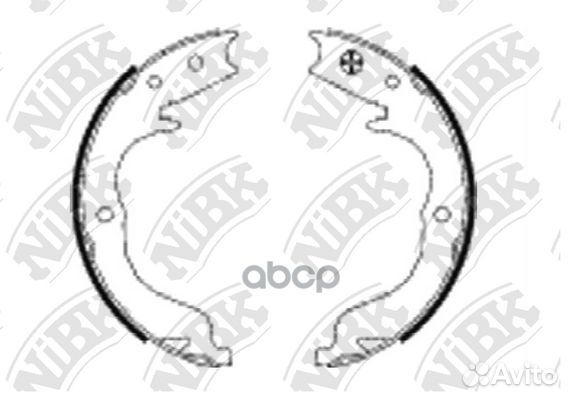 Колодки тормозные барабанные зад FN0625 NiBK