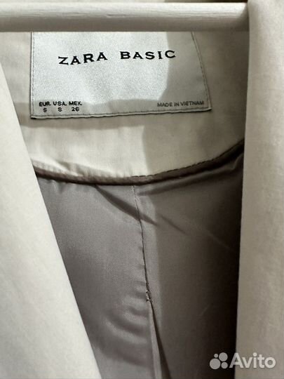 Плащ тренч zara