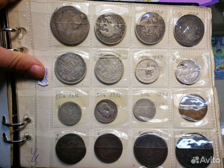 Монеты 1749-1924 годы Серебро Медь