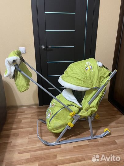 Новые Санки-коляска Nika