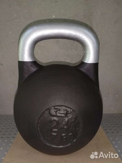 Гиря 24 кг чугунная, восстановленная