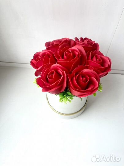 Букет из мыльных роз