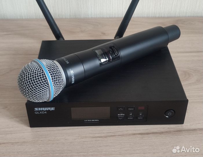 Микрофон Shure Qlxd4 Beta58 беспроводной новый