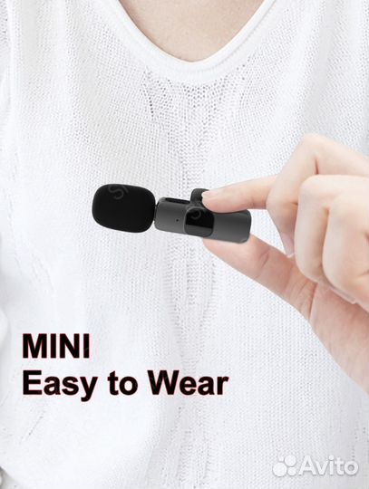 Радиомикрофон петличка 2 передатчика для iPhone