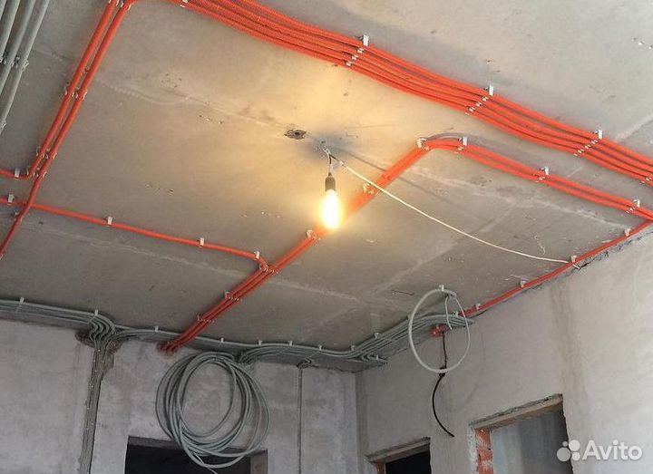 Электрик Пушкин, Славянка. Замена проводки спб