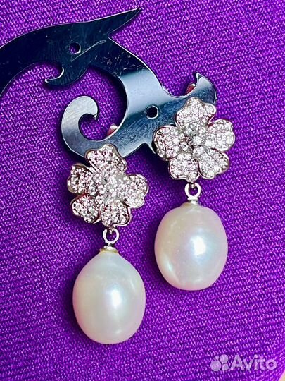 Серьги с жемчугом