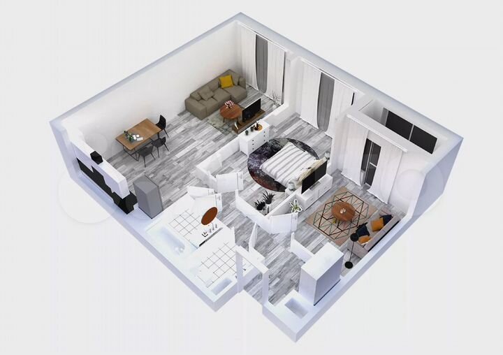 3-к. квартира, 67,5 м², 2/15 эт.