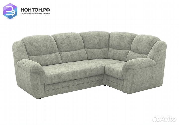 Диван угловой дельфин Соната серый