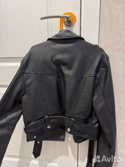 Кожаная куртка косуха женская