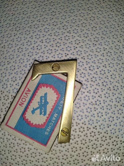 Дверная цифра семь 7, латунь