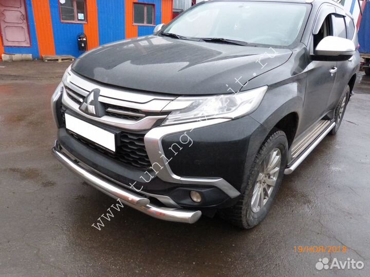 Обвес полиров.нержавейка Mitsubishi Pajero Sport 3