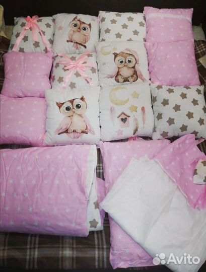 Бортики на кроватку новые