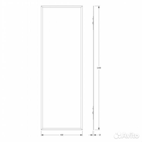 Зеркало настенное с фацетом Comfort evoform 40х120