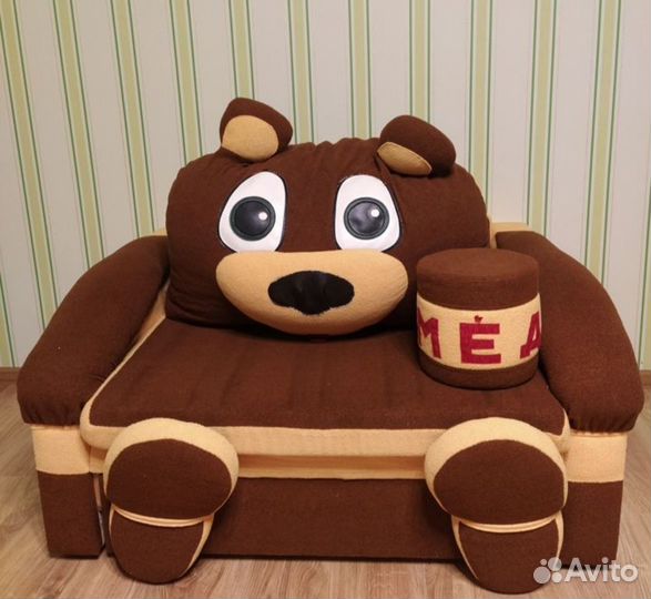 Детская кровать медведь