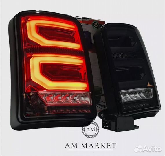 Задние фонари красные LED для ваз niva