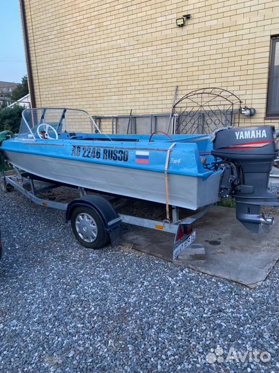 Продаю лодку казанка 5м4 с мотором ямаха 55