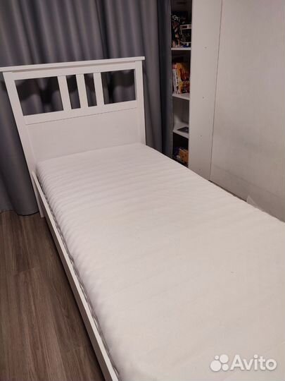 Икеа Кровать Хемнэс 90х200 с матрасом Малфорс