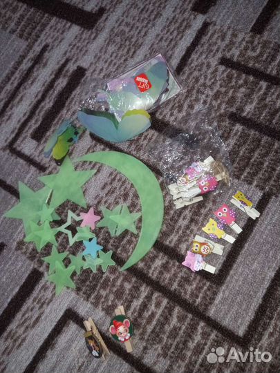 Бисер, Прищепки для фото и светящиеся заезды