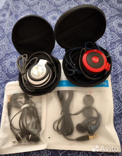 Наушники проводные Vido и спорт. с микрофоном