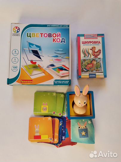 13 Игр:bondibon,clever цветовой код,кролик,7 семей