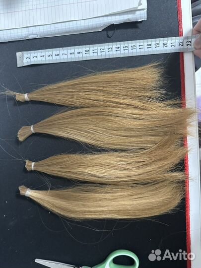 Русые волосы 22см+