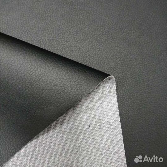 Экокожа кожзам Орегон чёрный