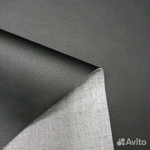 Экокожа кожзам Орегон чёрный