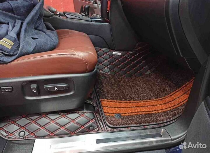 3Д коврики из экокожи lexus LX 2016 3
