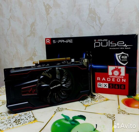 Видеокарта RX 560 4 GB Sapphire pulse