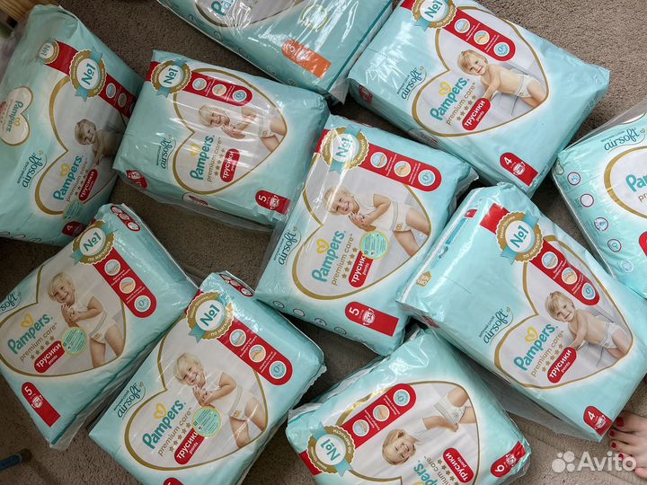 Подгузники и трусики Pampers premium care