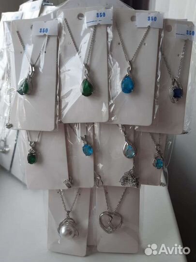 Серьги,ожерелье бижутерия
