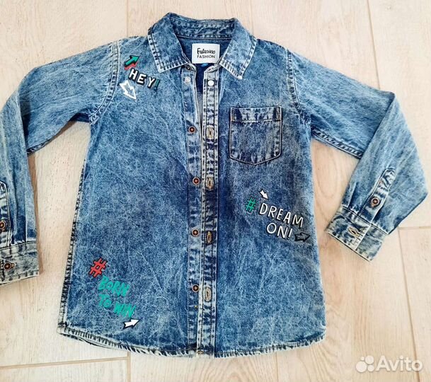 Рубашка джинсовая