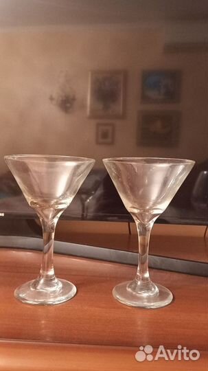 Фужеры стекло для мартини