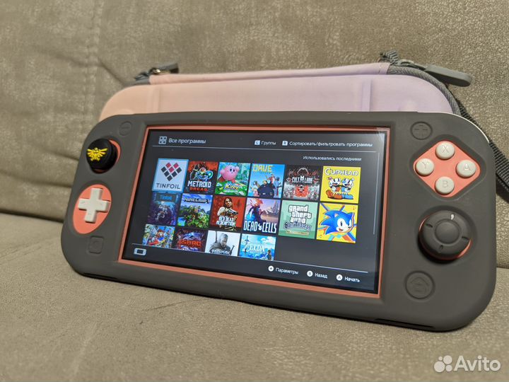 Nintendo switch lite, прошитая 128gb + много игр