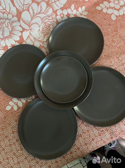 Тарелка блюдо блюдце зик IKEA