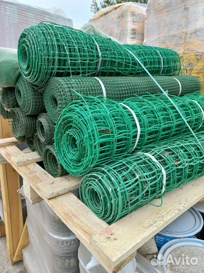 Садовая решетка 15*15 1х20м, хаки