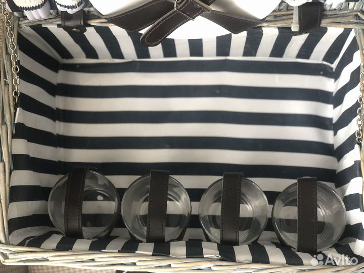 Набор для пикника в чемодане