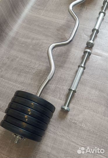 Штанга 39 кг и гантели по 19 кг. Новое
