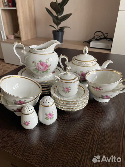 Сервиз столовый роза гдр