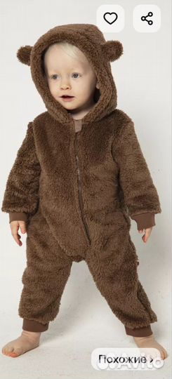 Комбинезон плюшевый 74-80