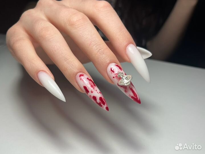 Маникюр покрытие наращивание