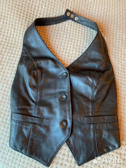 Кожаный жилет GAS
