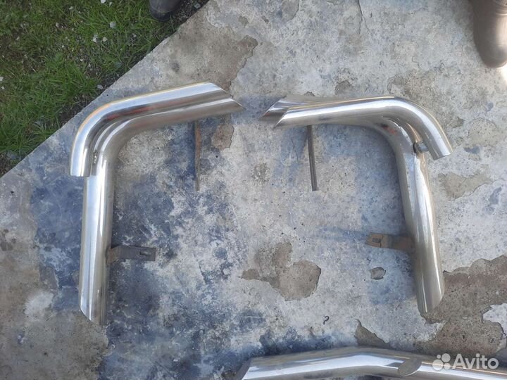 Защита переднего бампера toyota land cruiser 100