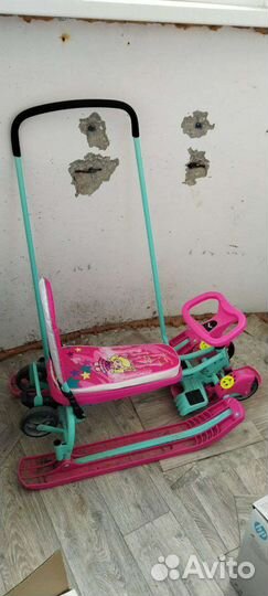 Снегокат с колесами